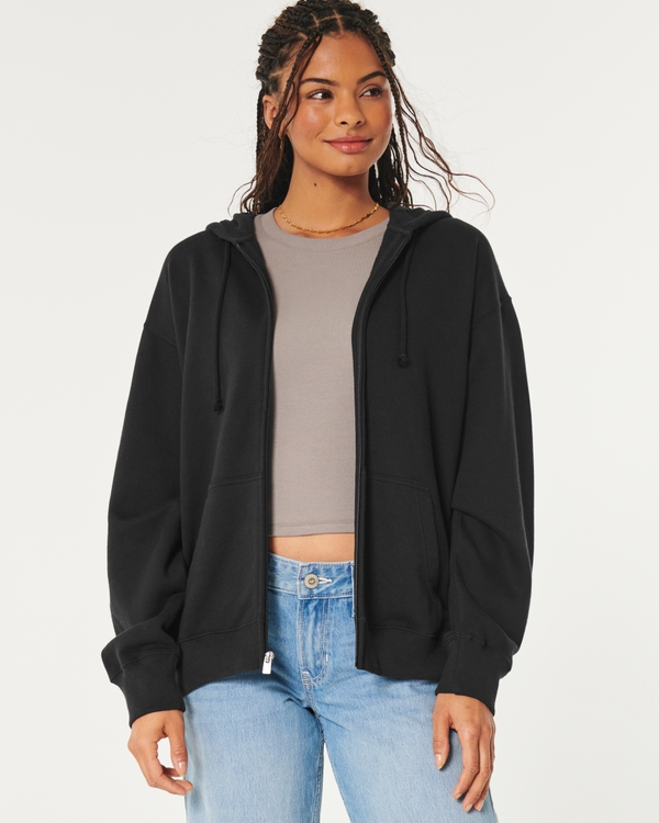 Hollister zip hoodie deals women's