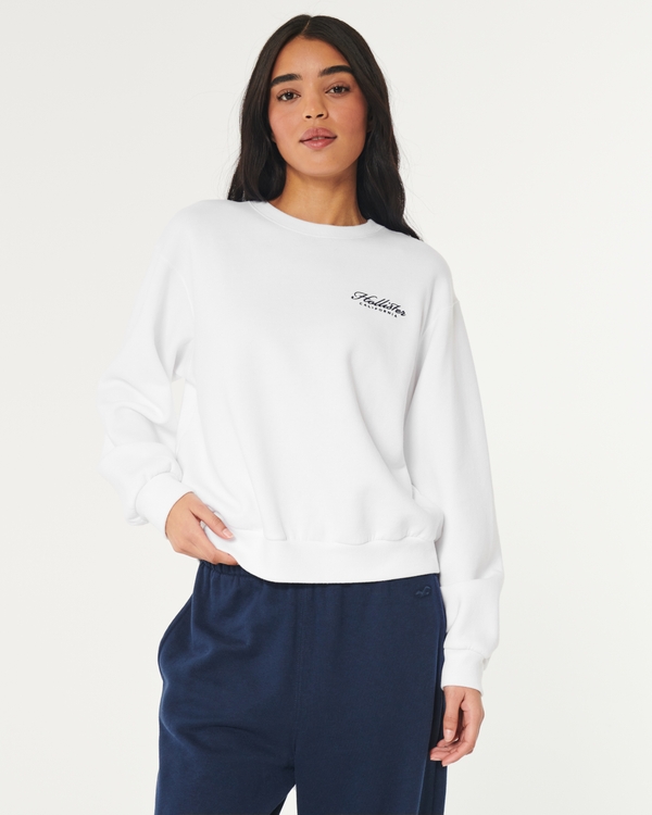 Hollister Women's Pullover Hoodie Sweatshirt (California Heather Grey,  Extra Small)