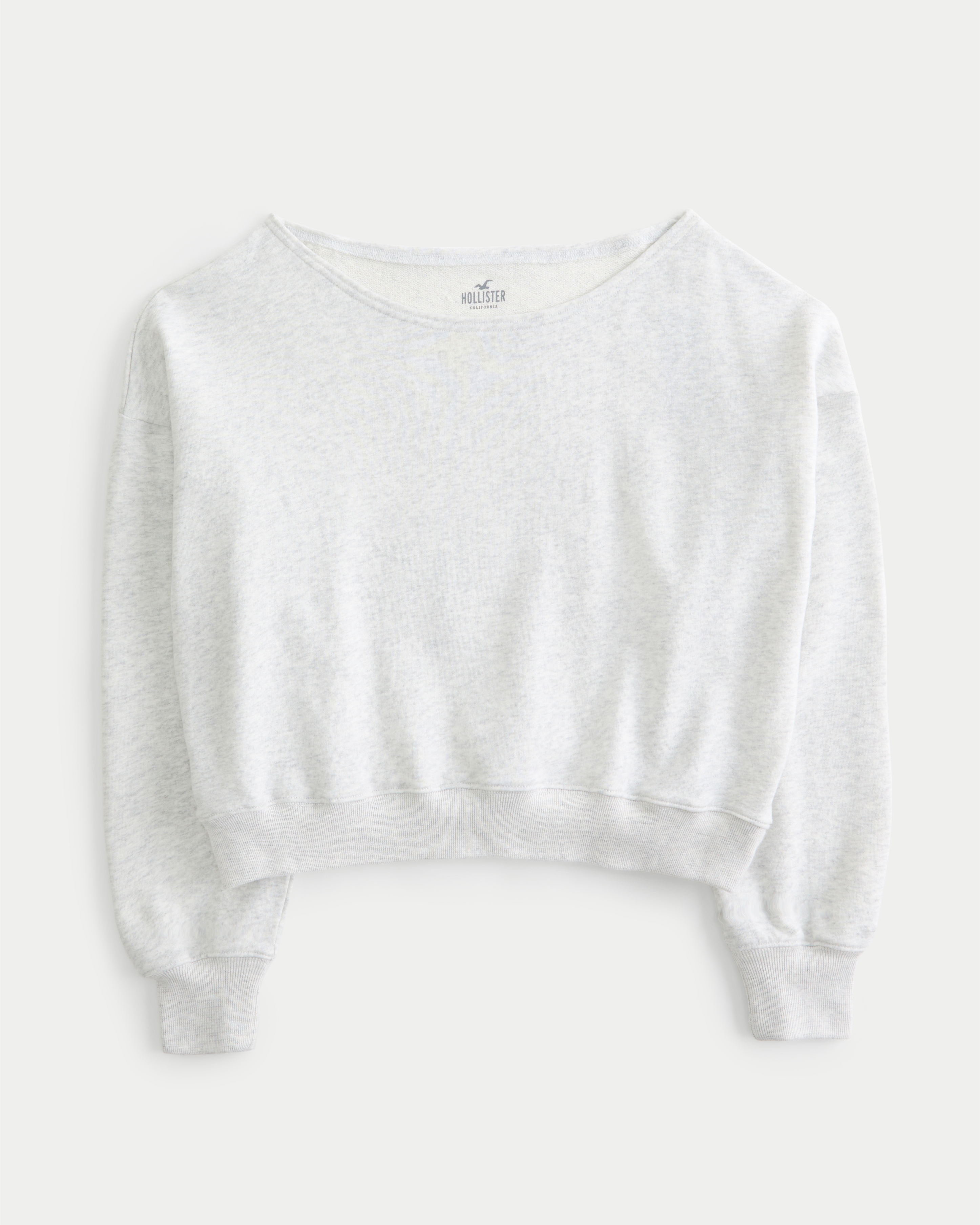 Easy Terry Off-the-Shoulder Sweatshirt