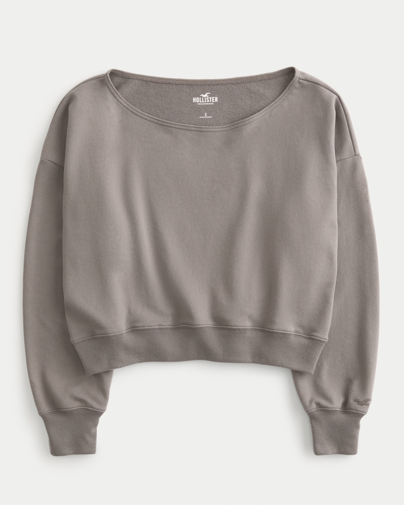 Hollister off the shoulder sweater online