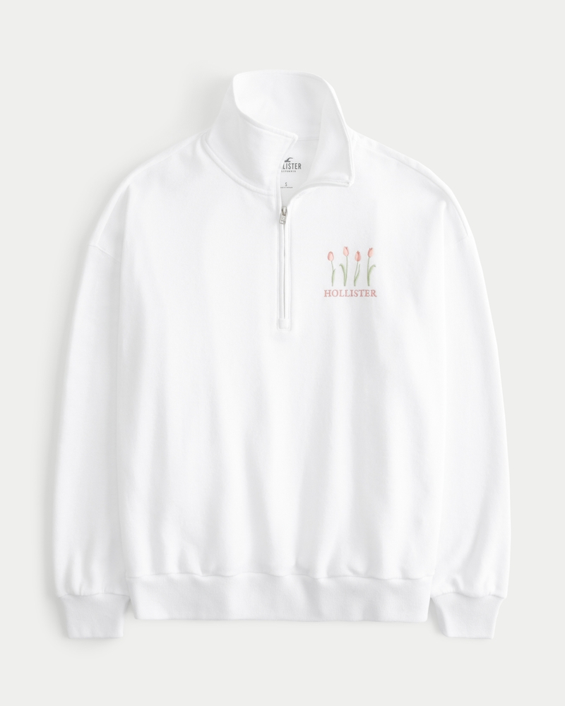 Hollister half best sale zip sweatshirt