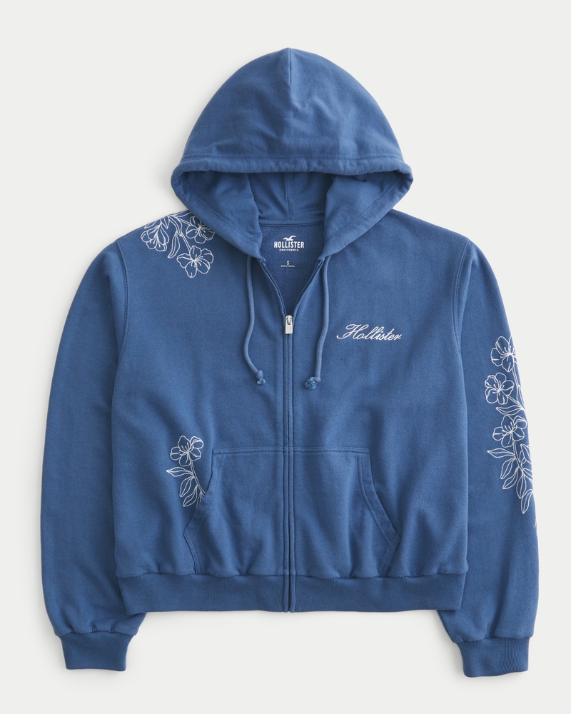 Hollister best sale floral hoodie