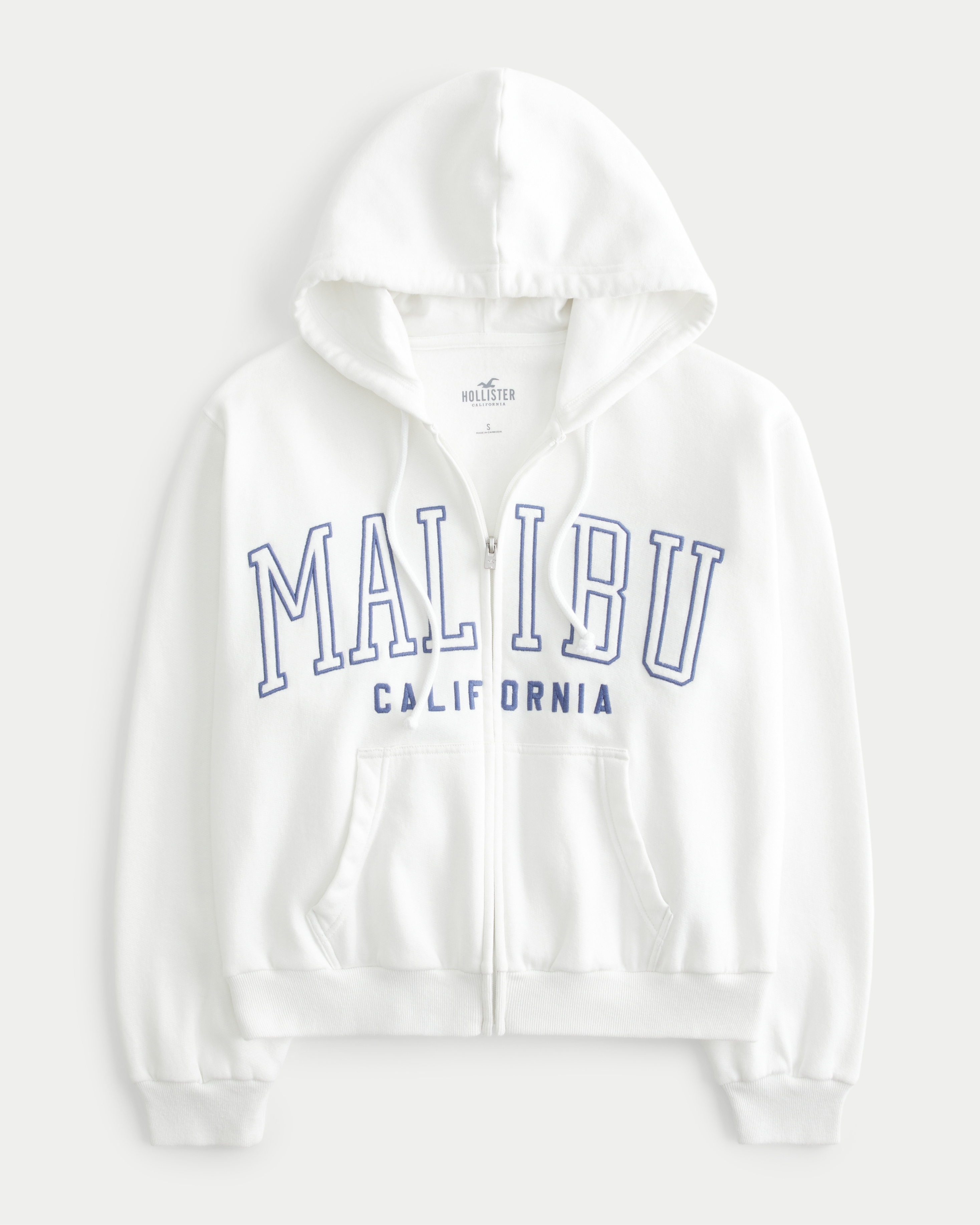 Easy Malibu California Graphic Zip-Up Hoodie