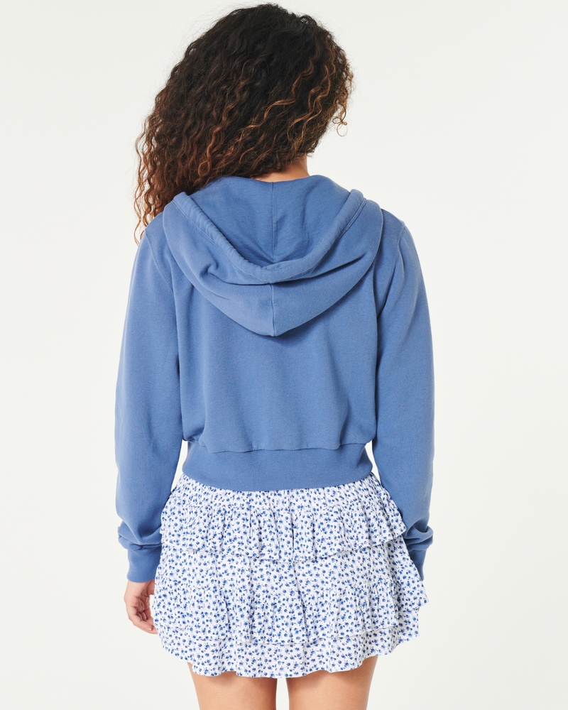 Hollister Feel Good Fleece Mini Zip-Up Hoodie