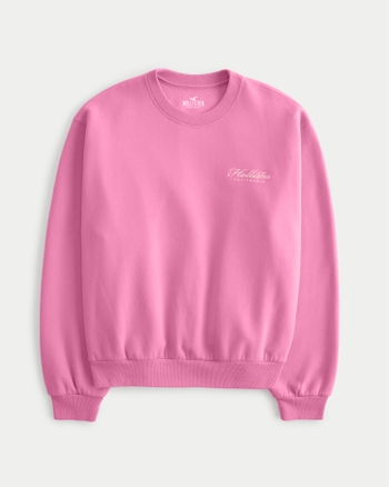 Women's Easy Logo Crew Sweatshirt | Women's Clearance | HollisterCo.com