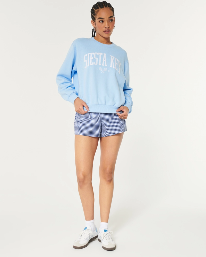 Easy Siesta Key Graphic Crew Sweatshirt