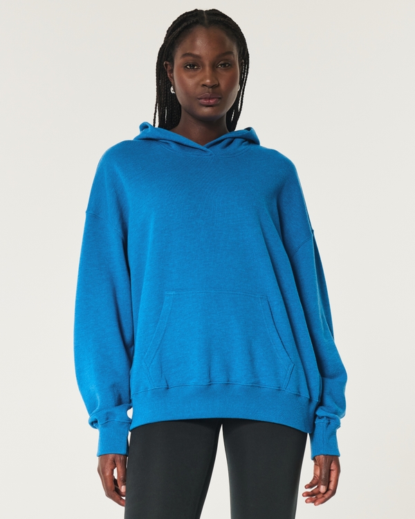 Oversized Terry Hoodie, Blue