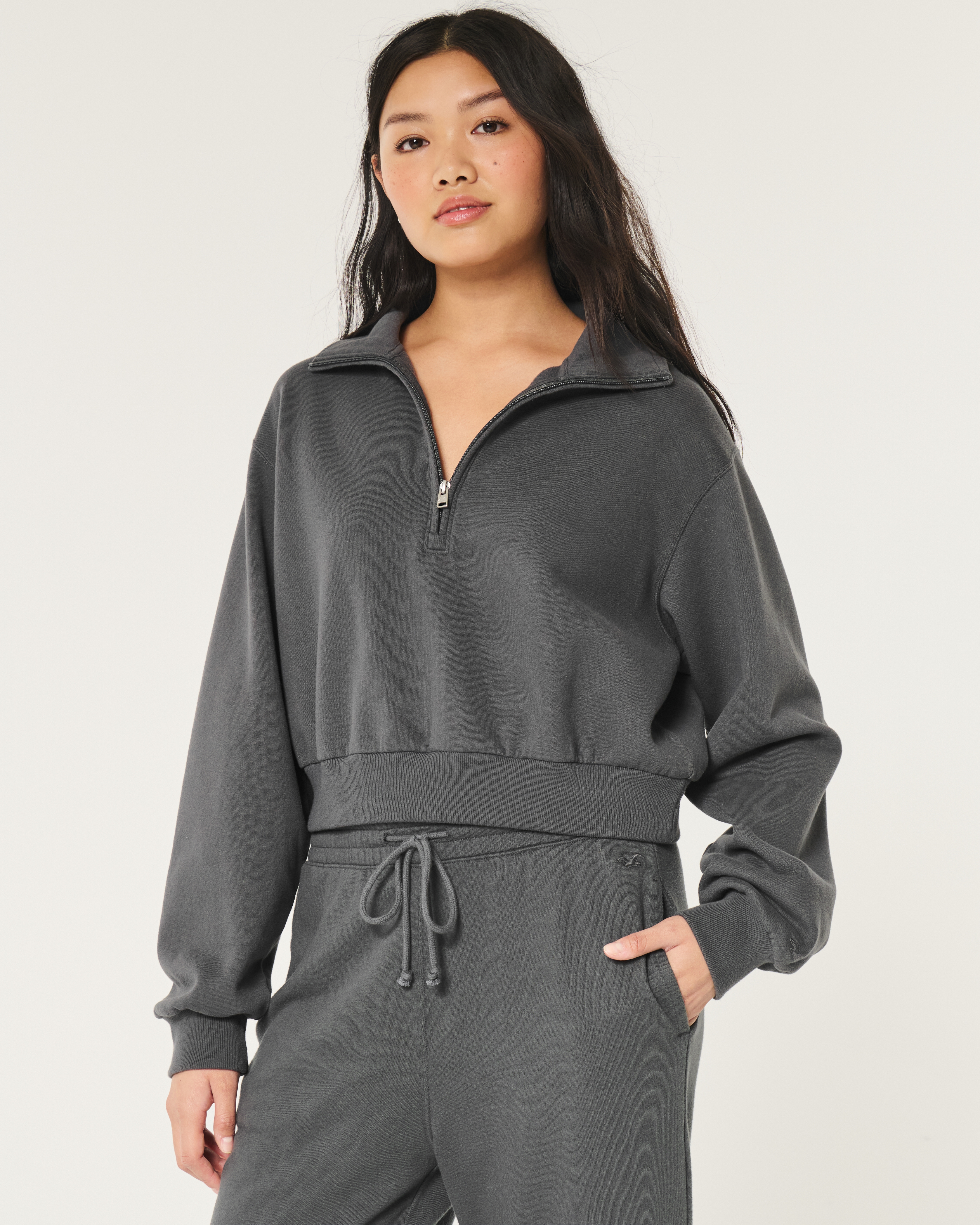 Women's Easy Mini Half-Zip Sweatshirt | Women's Clearance