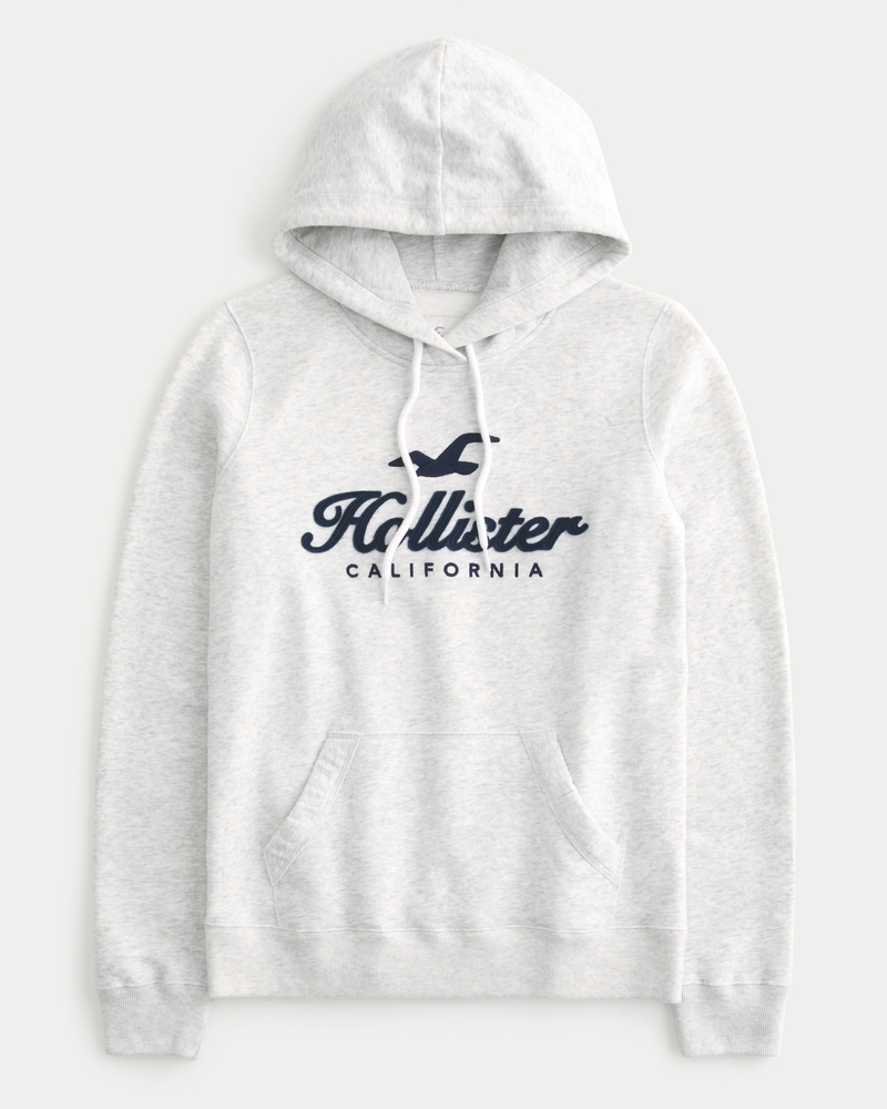 Blue and white hollister hoodie hotsell