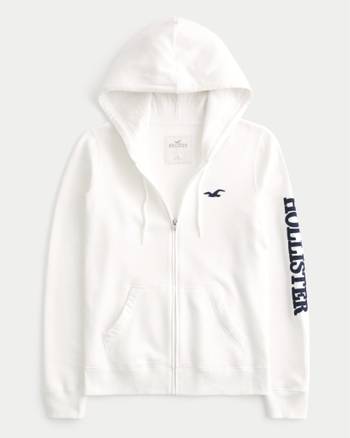 Colorblock logo hoodie hollister outlet