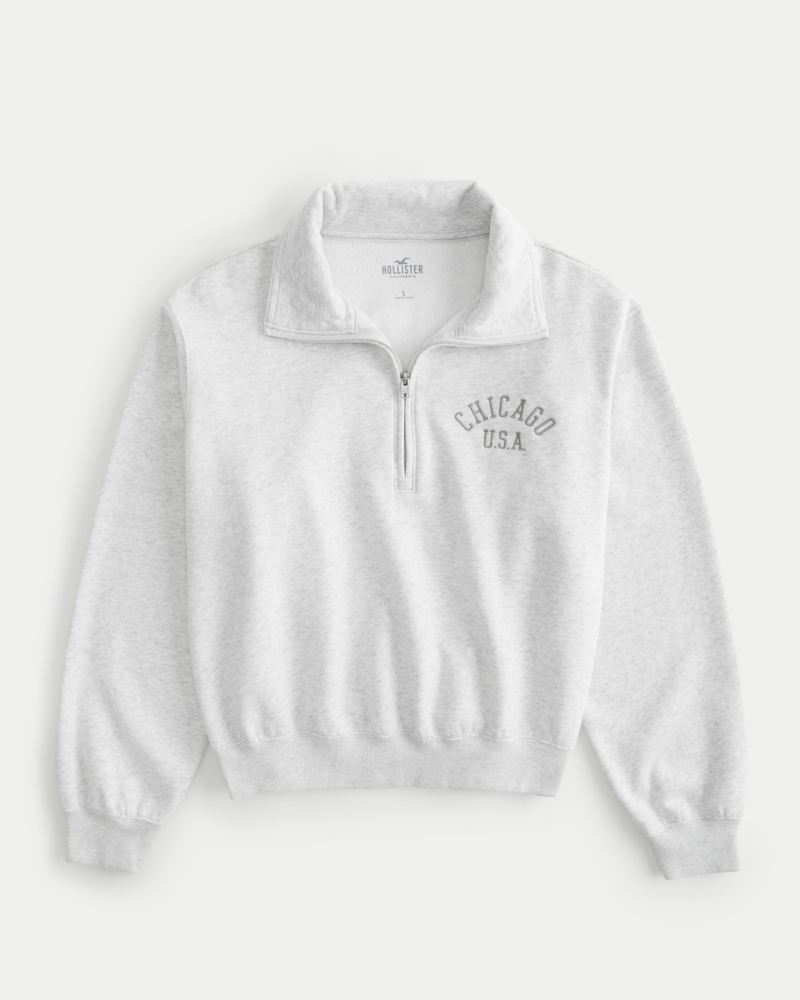 Hollister quarter zip hotsell