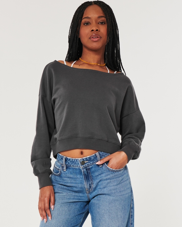 Hollister women's sweater Gray Size M - $12 (70% Off Retail) - From lexie