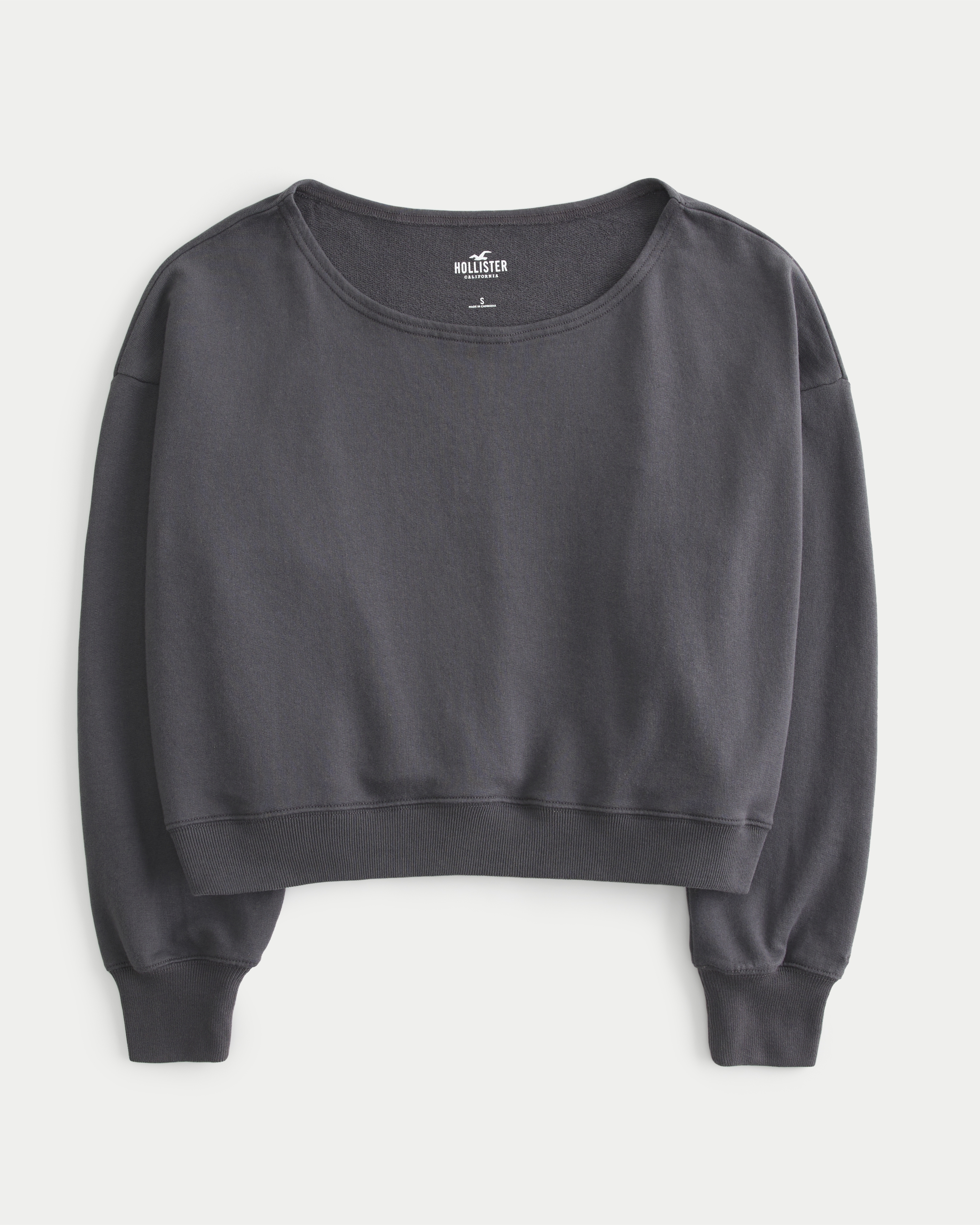 Easy Terry Off the Shoulder Sweatshirt