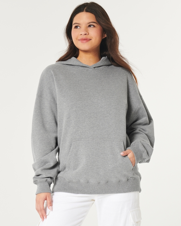 Feel Good Oversized Cozy Hoodie, Heather Grey