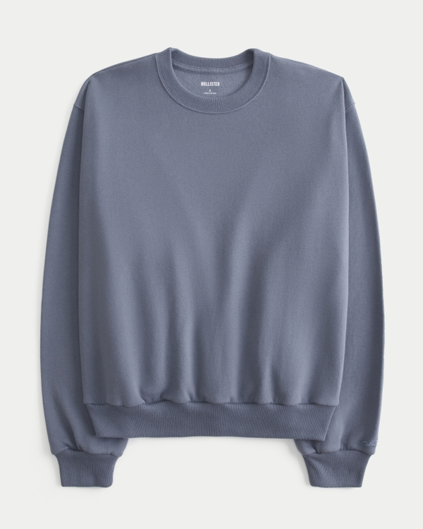 Easy Crew Sweatshirt, Gray Blue