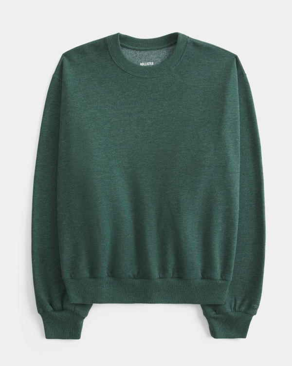 Easy Crew Sweatshirt, Heather Evergreen