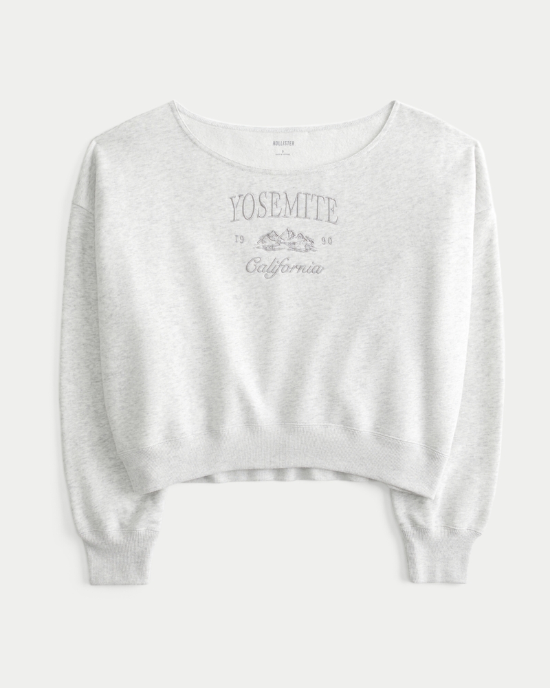 Hollister cropped sweatshirt sale