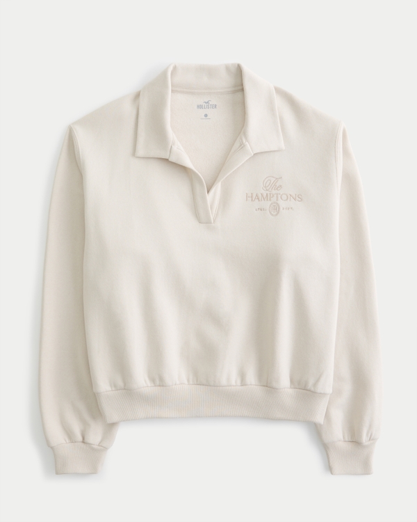 Easy The Hamptons Graphic Polo Sweatshirt