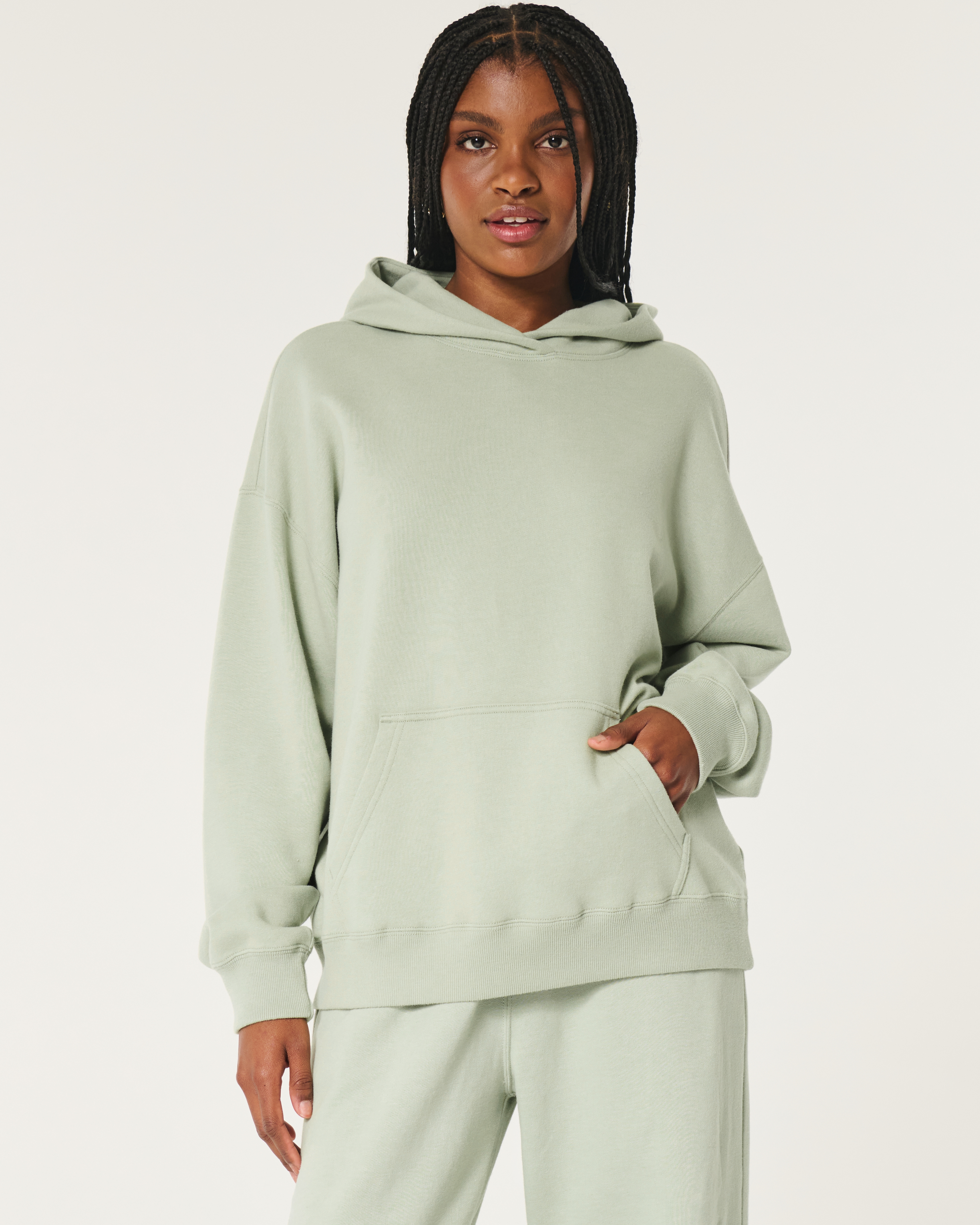 Hollister Feel Good Fleece Oversized Cozy Hoodie