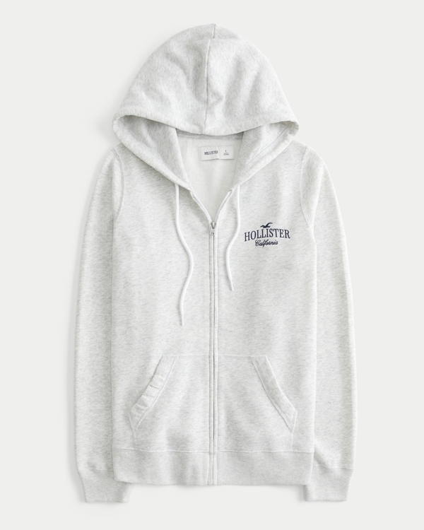 Women's Oversized Zip-Up Logo Hoodie | Women's Clearance Women's Oversized Zip-Up Logo Hoodie | Women's Clearance