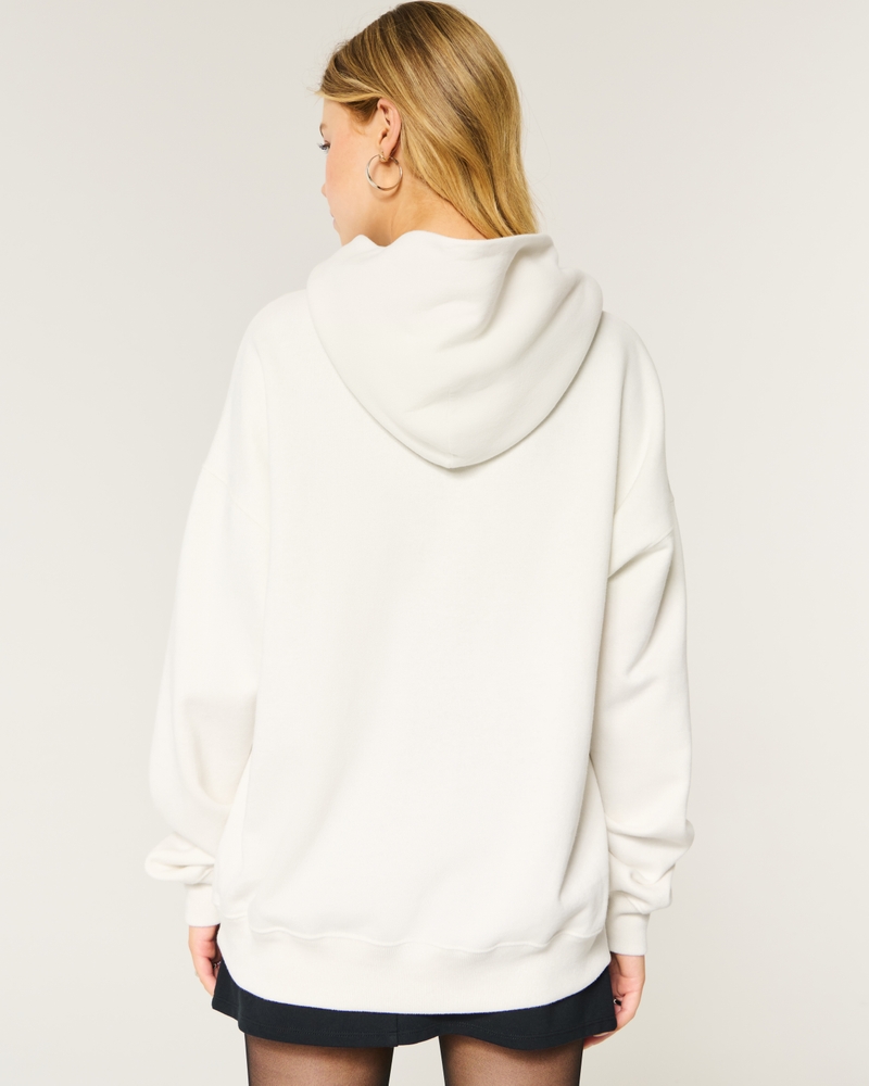 Oversized Kitten Graphic Hoodie
