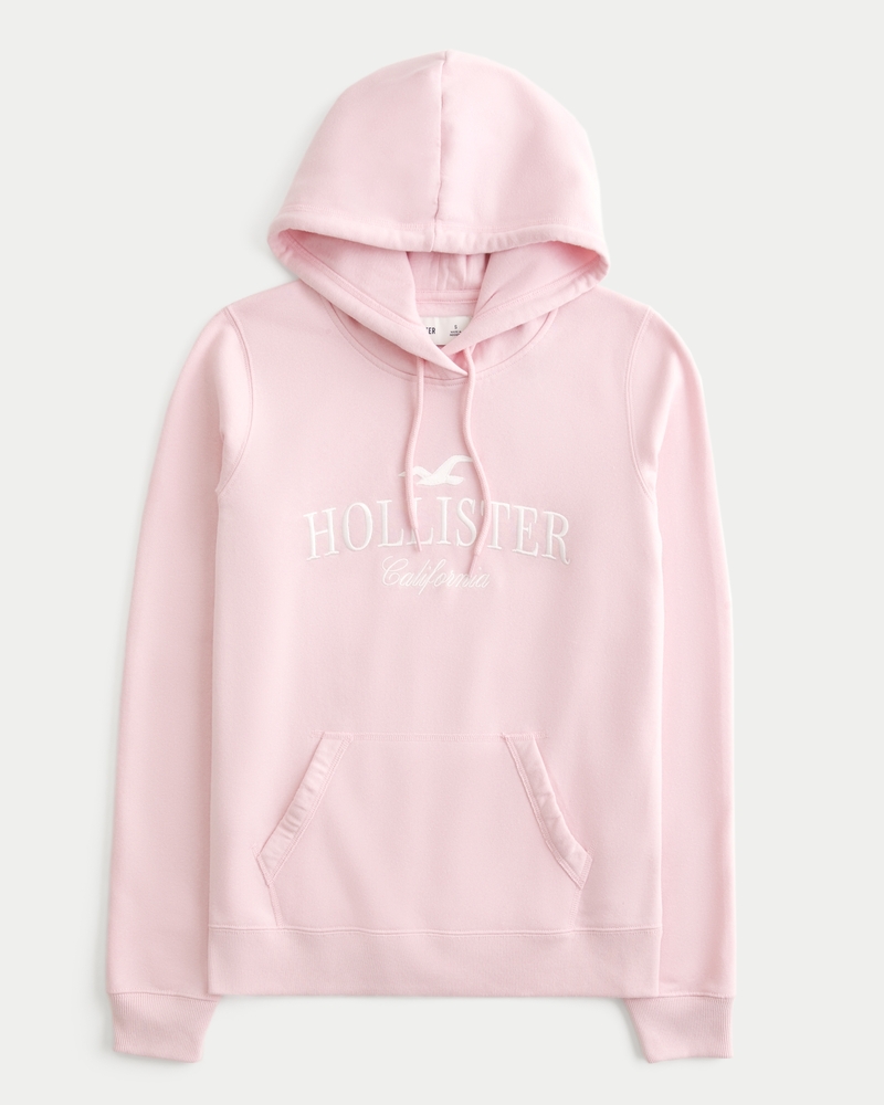 Women s Oversized Logo Graphic Hoodie Women s Clearance HollisterCo