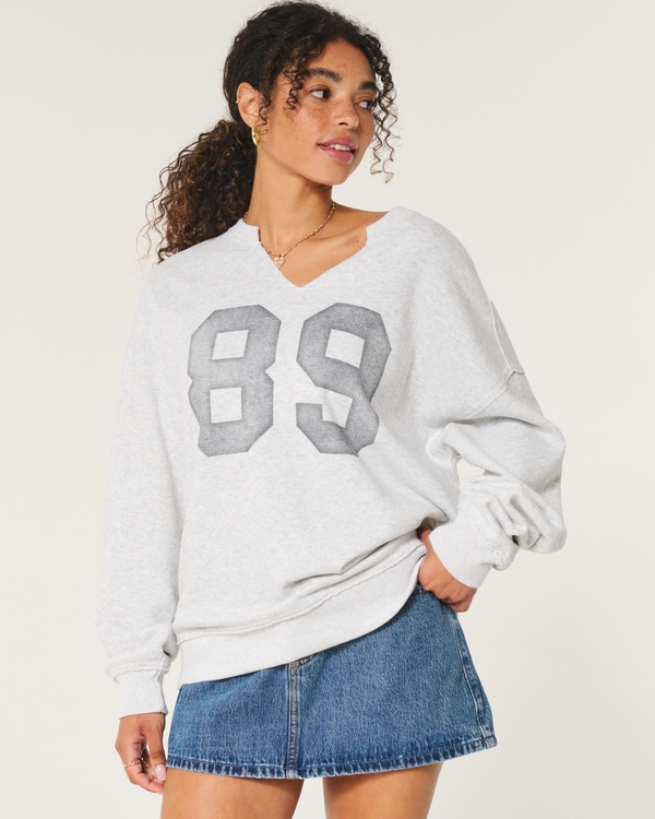 Hollister grey sweatshirt online