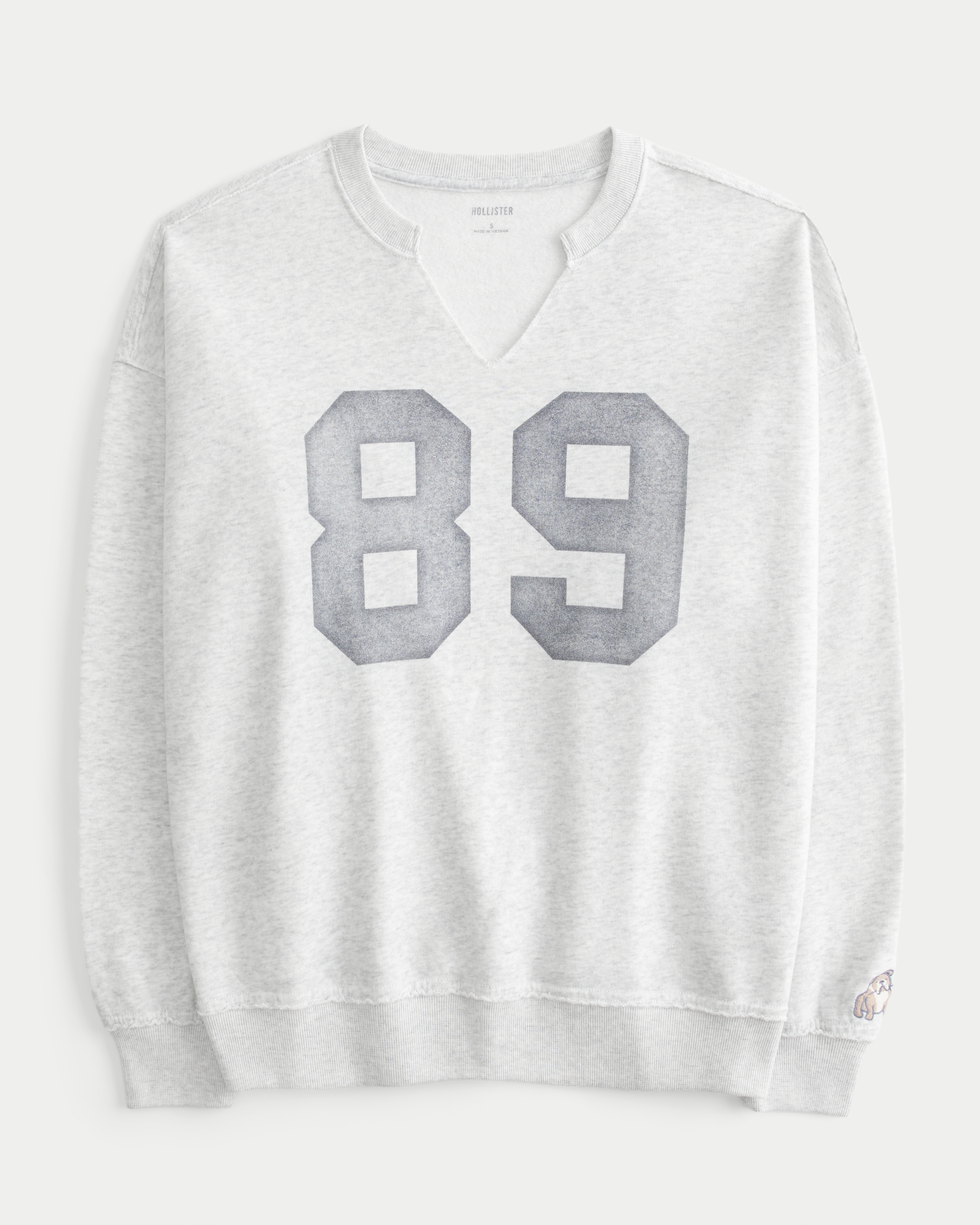 Oversized crewneck sweater hollister sale