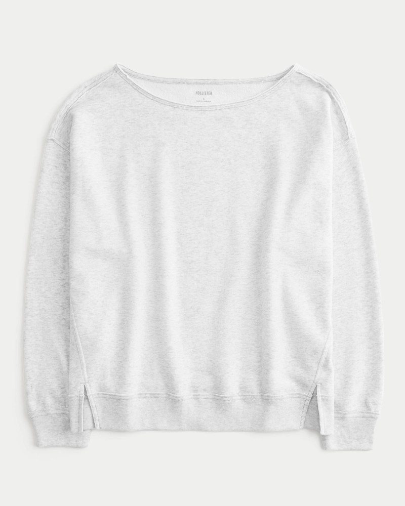 Oversized Off-the-Shoulder Sweatshirt