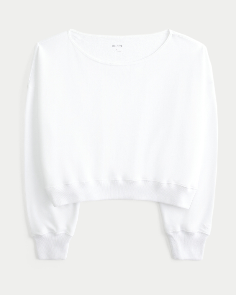 Easy Off-the-Shoulder Terry Sweatshirt