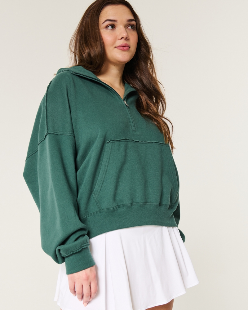 Oversized Texas A&M University Notch-Neck Sweatshirt