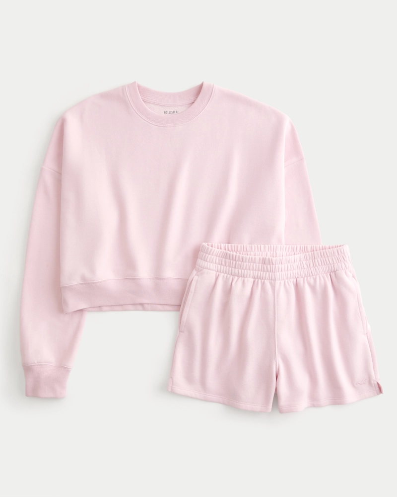Easy Crew Sweatshirt & Fleece Shorts Bundle