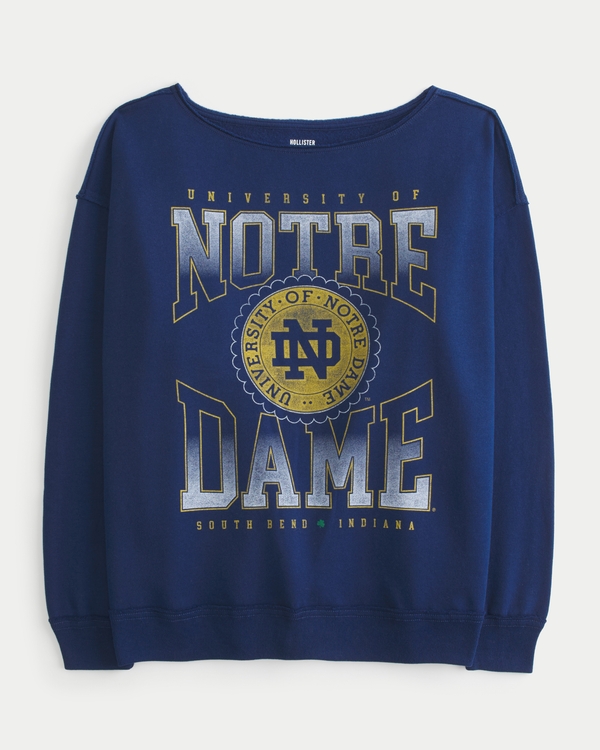 University of notre dame crewneck sweatshirt hotsell