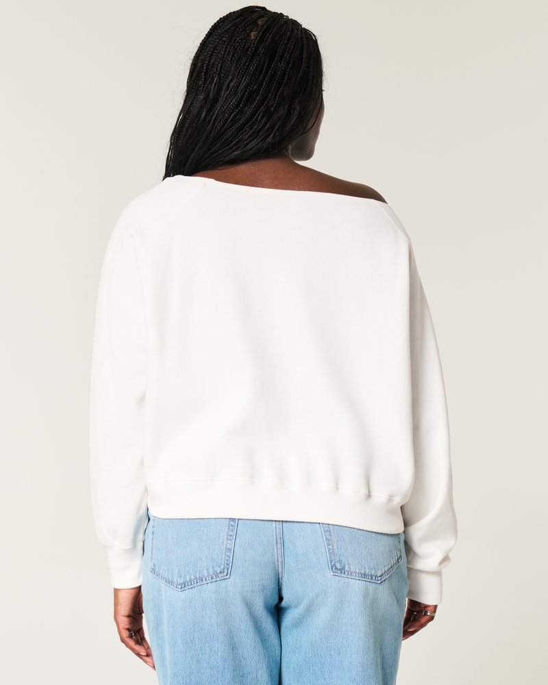 Easy Off-the-Shoulder Indiana University Graphic Sweatshirt