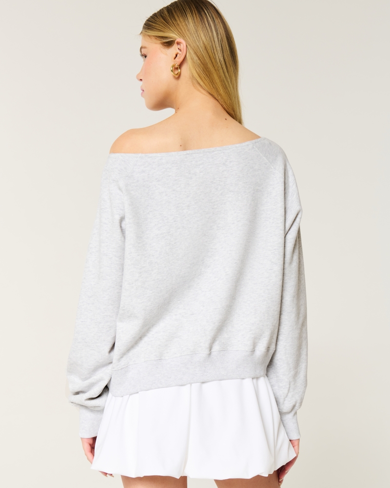 Easy Off-the-Shoulder UCLA Graphic Sweatshirt