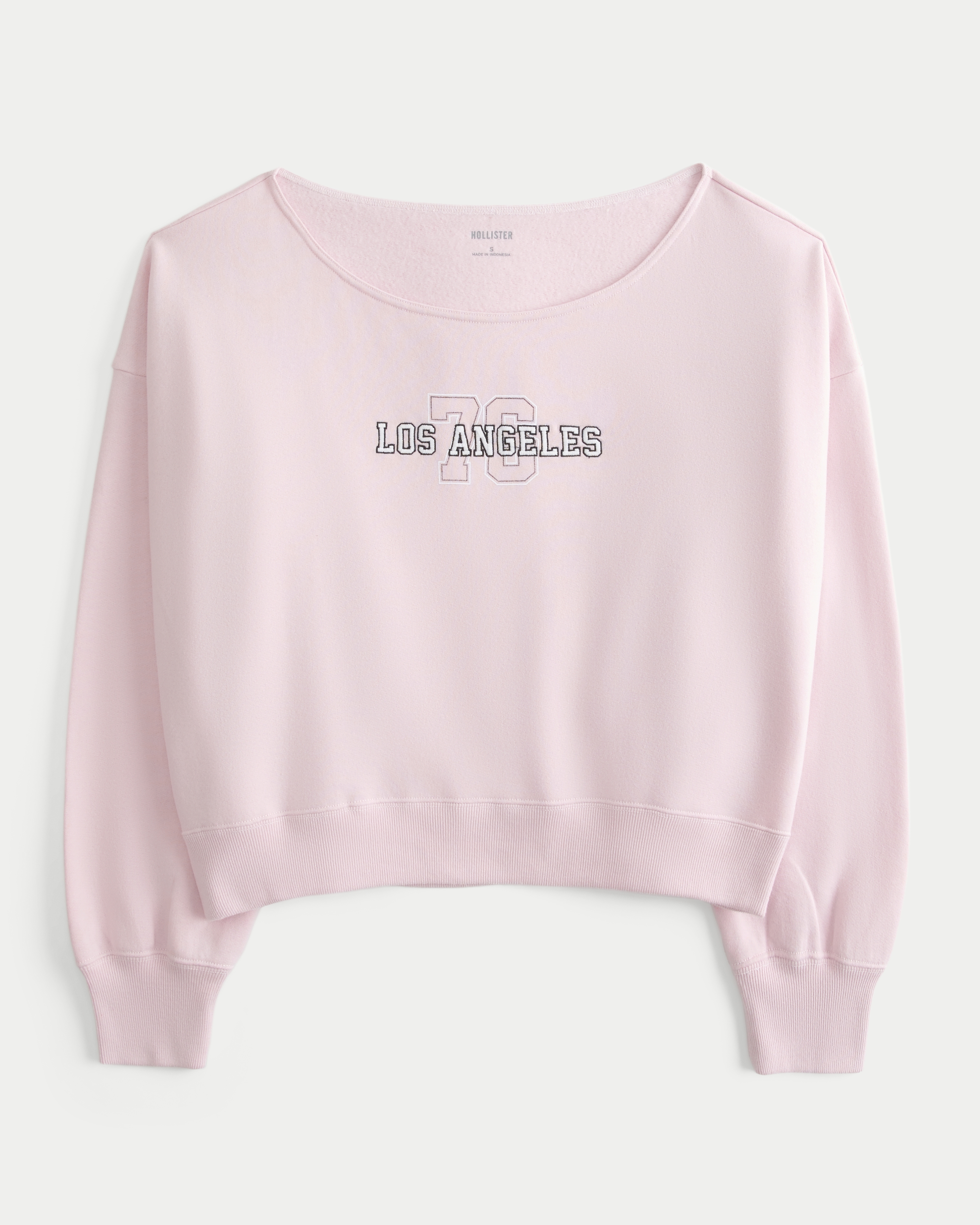 Easy Off-the-Shoulder Los Angeles Graphic Sweatshirt