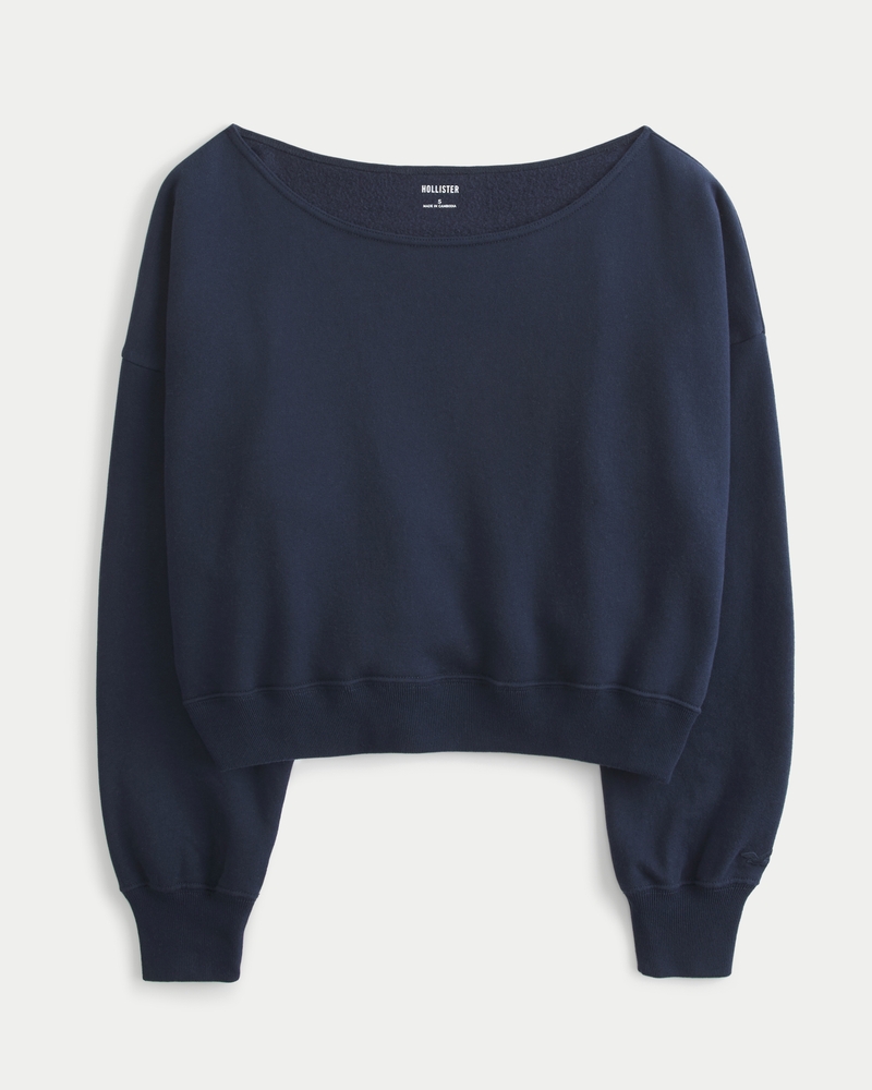 Easy Off-the-Shoulder Sweatshirt