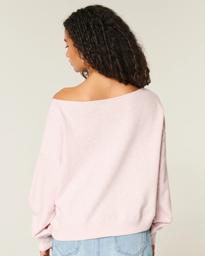 Easy Off-the-Shoulder Sweatshirt
