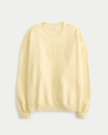 Women's Oversized Shell Graphic Crew Sweatshirt | Women's Tops ...