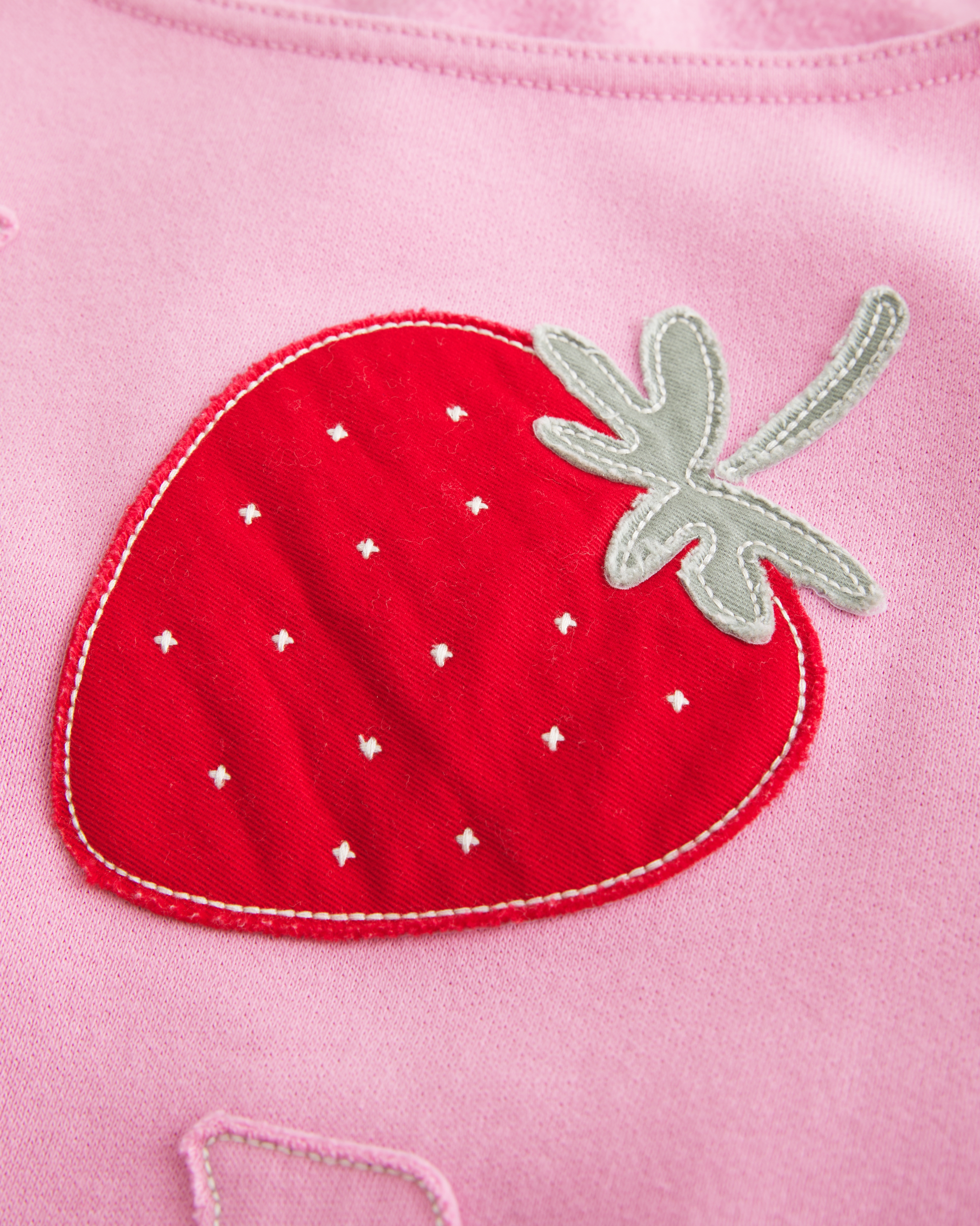 Easy Off-the-Shoulder California Graphic Crew Sweatshirt