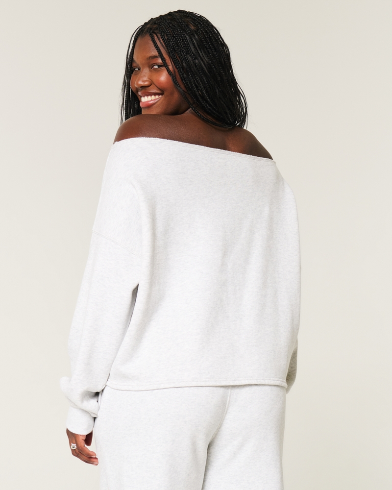 Easy Off-the-Shoulder Sweatshirt