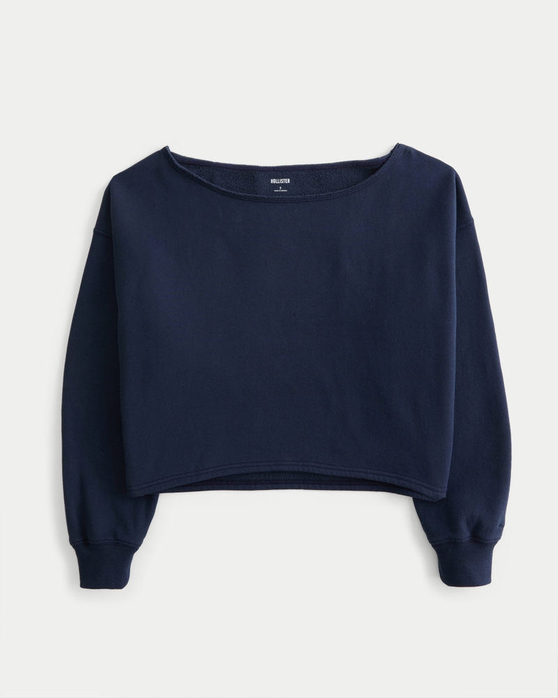 Easy Off-the-Shoulder Sweatshirt