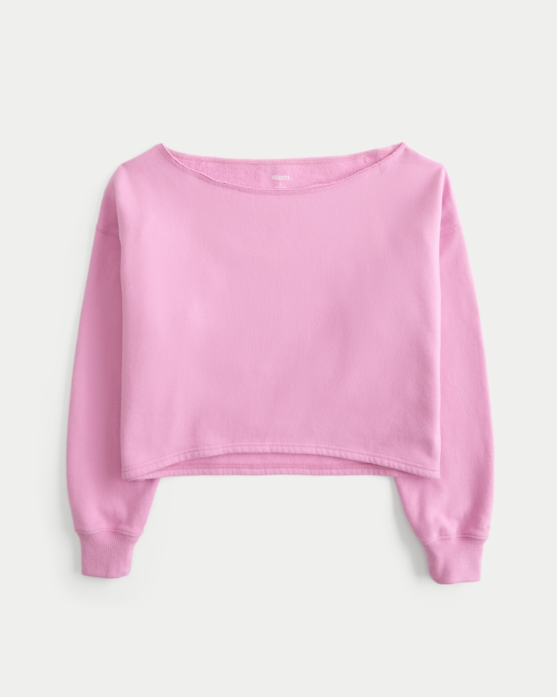 Easy Off-the-Shoulder Sweatshirt