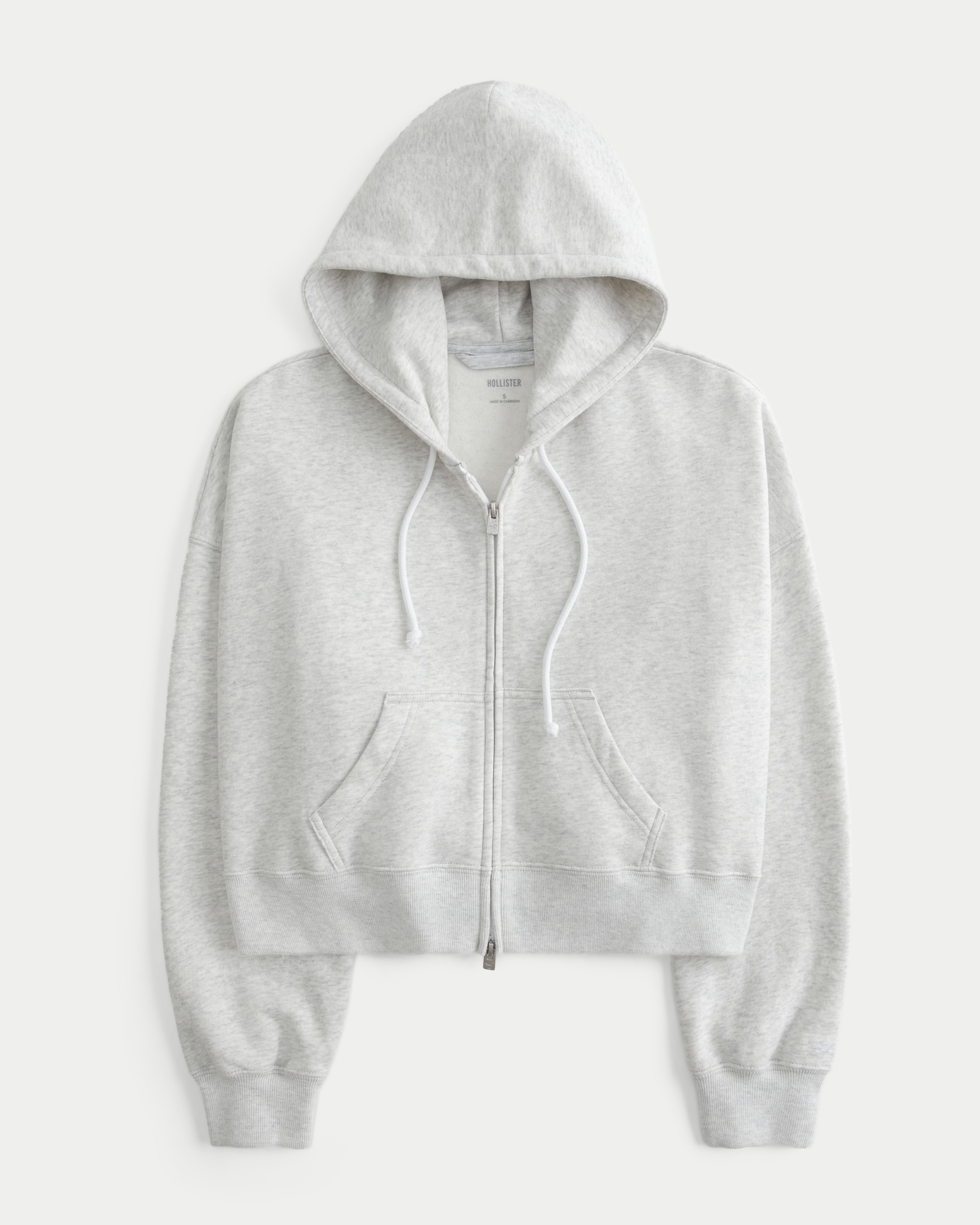 Boxy Zip-Up Hoodie