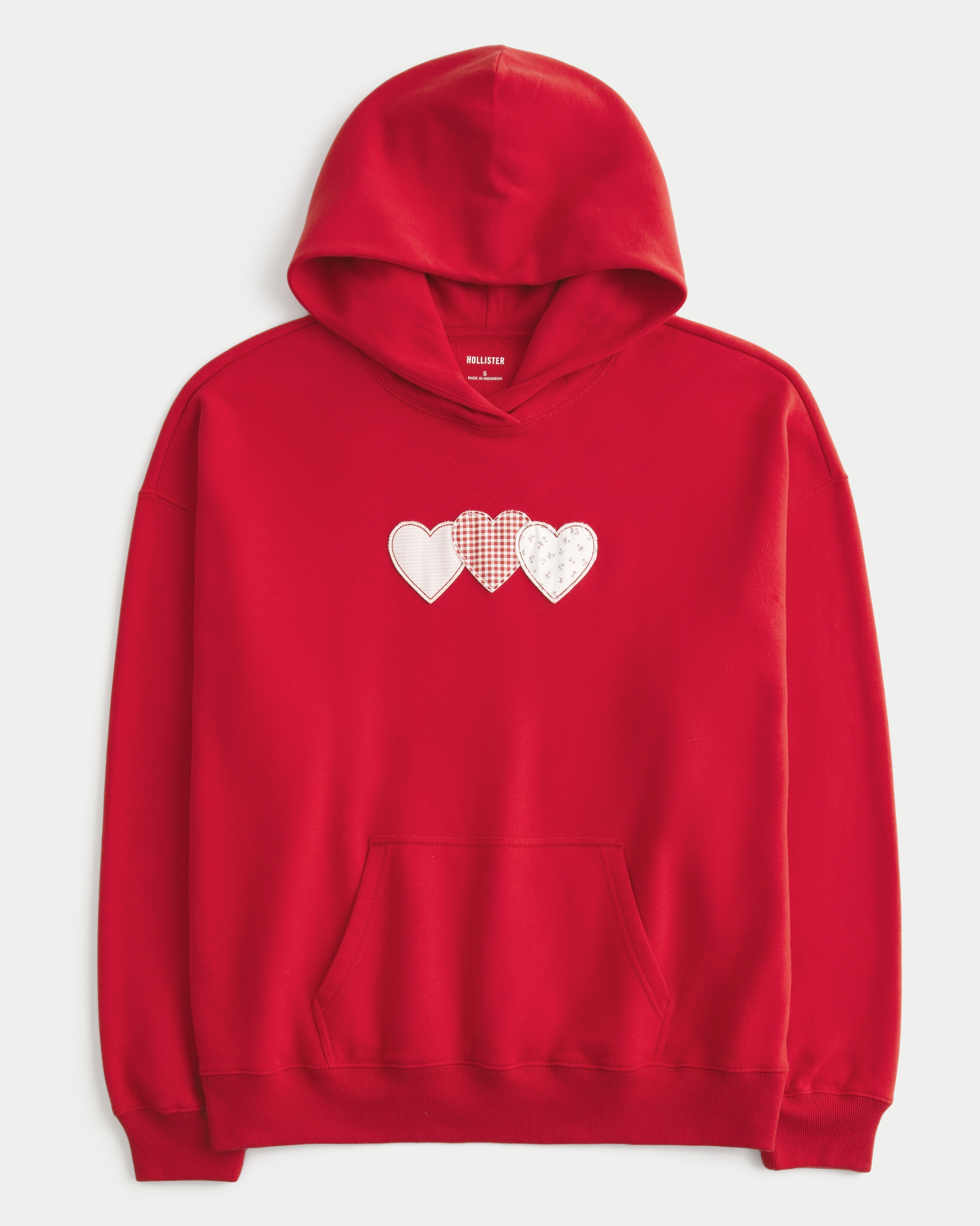 Oversized Heart Graphic Hoodie