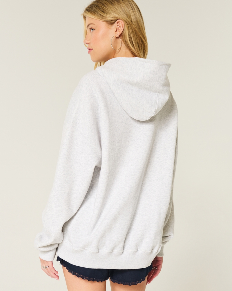Oversized Grad Bear Graphic Hoodie