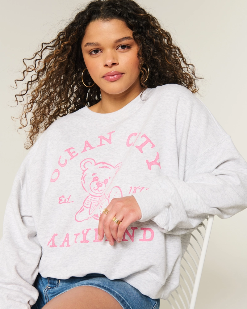 Easy Ocean City Graphic Sweatshirt