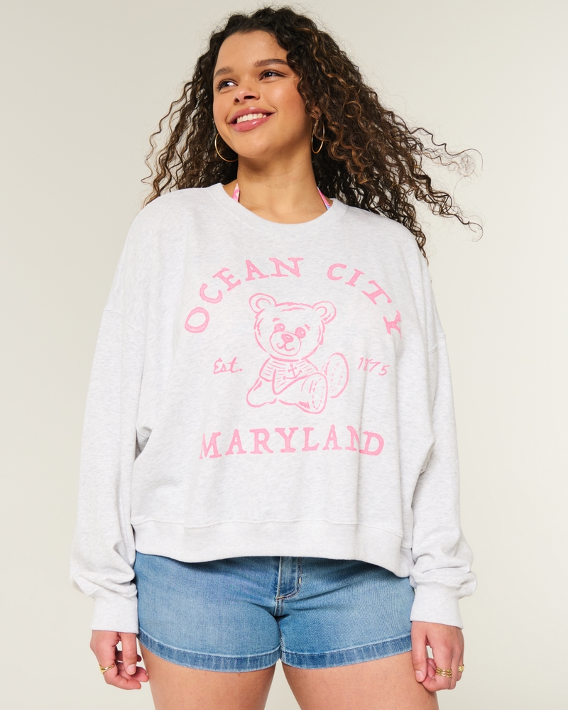 Easy Ocean City Graphic Sweatshirt