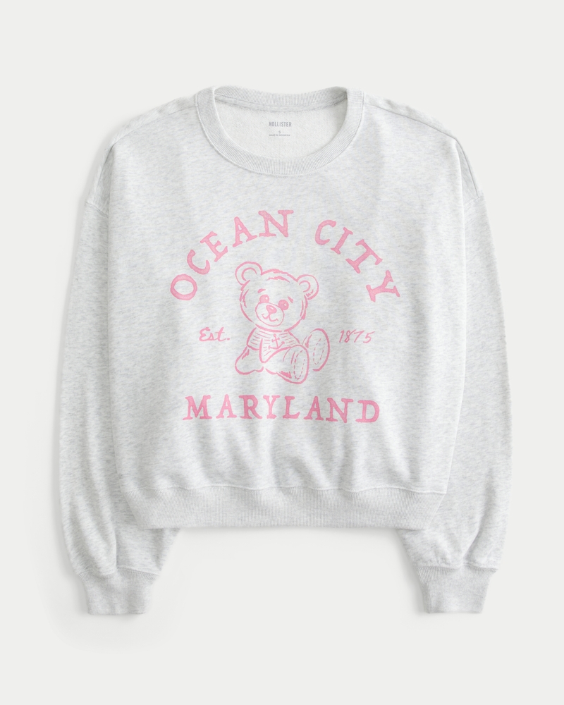 Easy Ocean City Graphic Sweatshirt