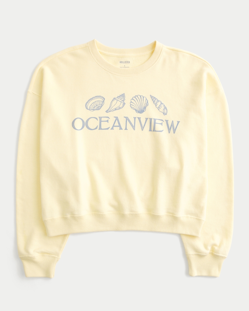 Easy Oceanview Graphic Crew Sweatshirt